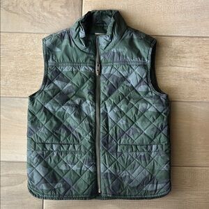 J.CREW Crewcuts Green Camouflage Vest